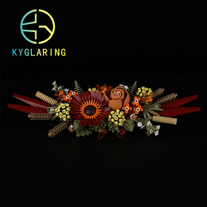 Dried Flower Centerpiece-Lighting Makes It More Beautiful#10314