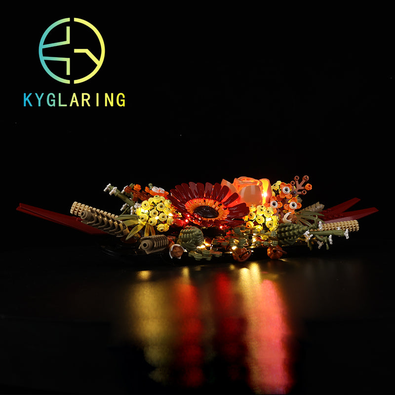 Dried Flower Centerpiece-Lighting Makes It More Beautiful#10314