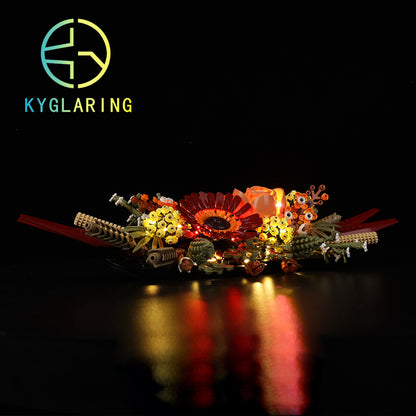 Dried Flower Centerpiece-Lighting Makes It More Beautiful#10314