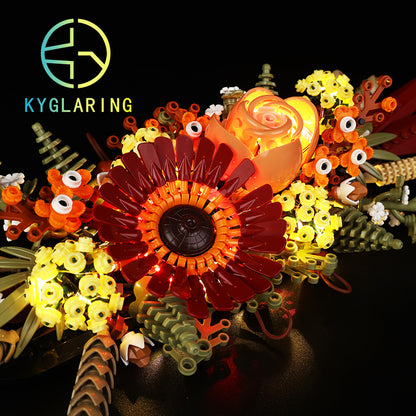 Dried Flower Centerpiece-Lighting Makes It More Beautiful#10314