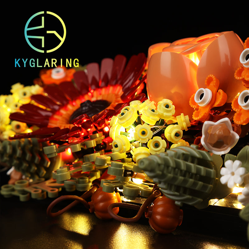 Dried Flower Centerpiece-Lighting Makes It More Beautiful#10314