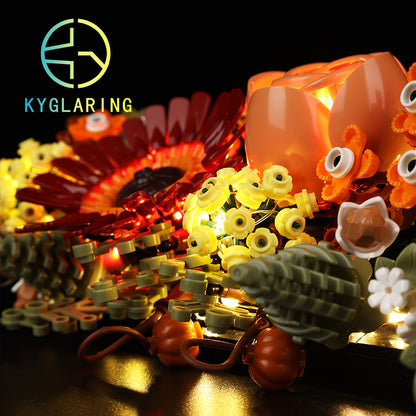 Dried Flower Centerpiece-Lighting Makes It More Beautiful#10314