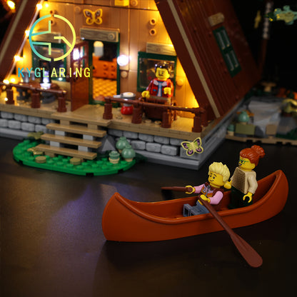 A-Frame Cabin-Lighting Makes It More Beautiful#21338