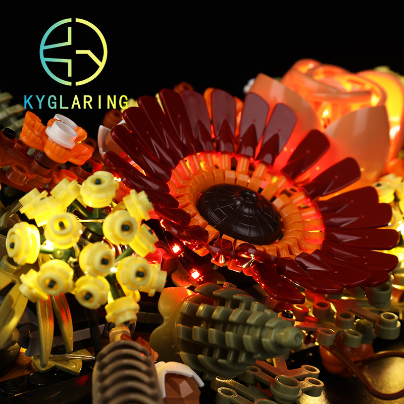 Dried Flower Centerpiece-Lighting Makes It More Beautiful#10314