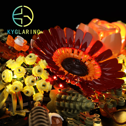 Dried Flower Centerpiece-Lighting Makes It More Beautiful#10314