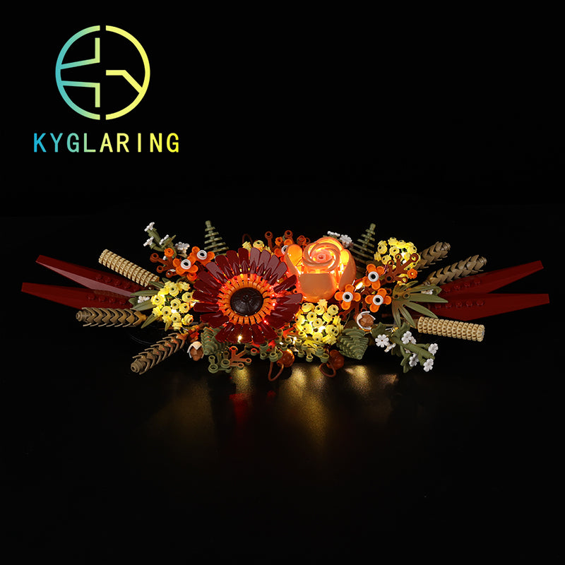 Dried Flower Centerpiece-Lighting Makes It More Beautiful#10314