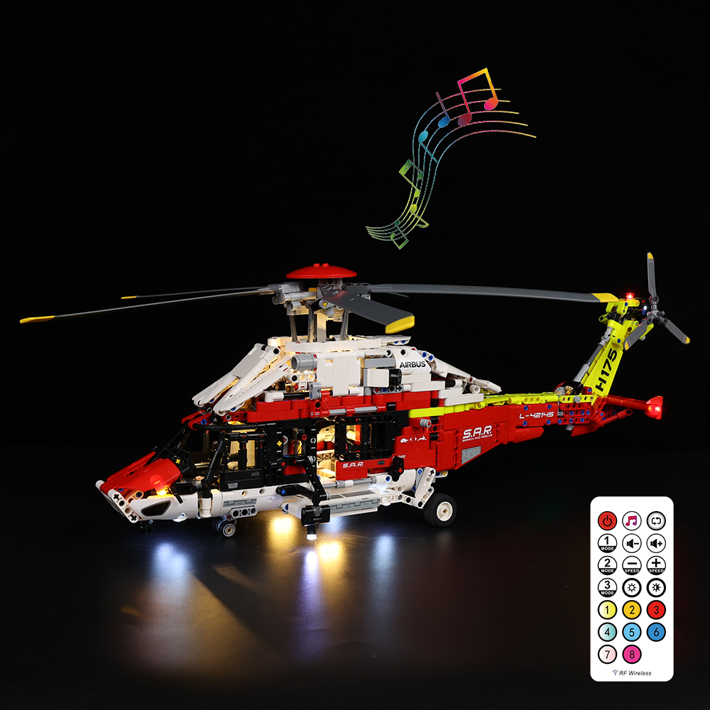 Led Light Kit For Airbus H175 Rescue Helicopter #42145