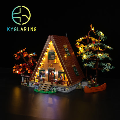 A-Frame Cabin-Lighting Makes It More Beautiful#21338