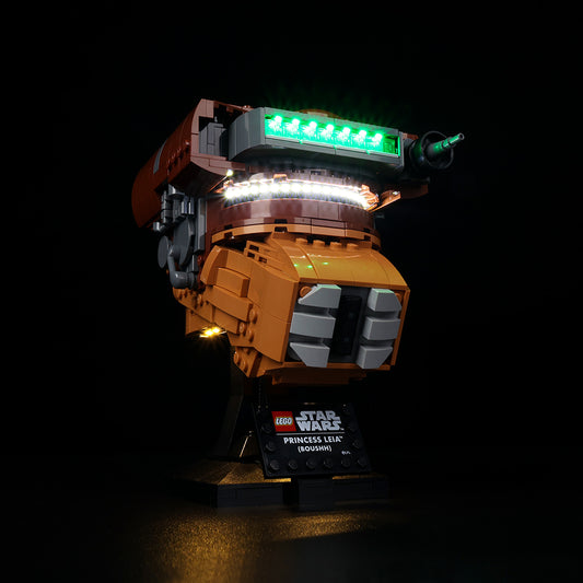 Princess Leia™ (Boushh™) Helmet-Lighting Makes It More Beautiful#75351