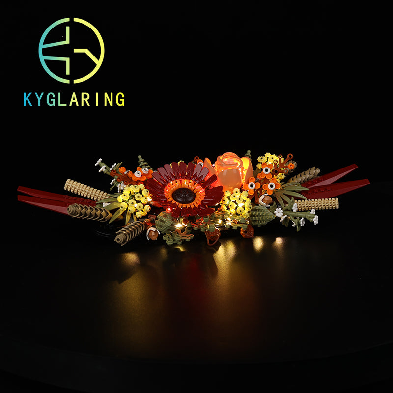 Dried Flower Centerpiece-Lighting Makes It More Beautiful#10314