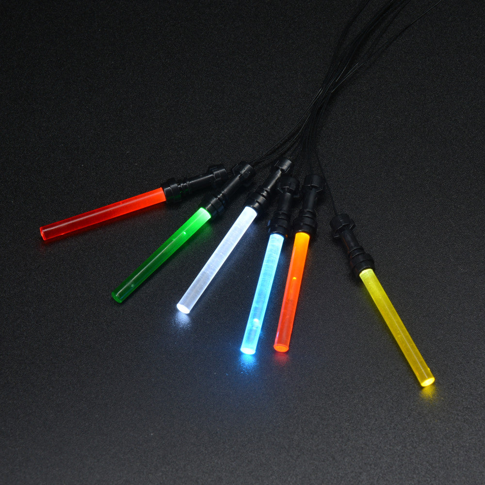 LED Lightsaber for Star Wars Minifigures 6 in 1 USB