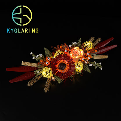 Dried Flower Centerpiece-Lighting Makes It More Beautiful#10314
