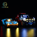 Led Lighting Set for Speed Champions 76905 GT Heritage Edition and Bronco R