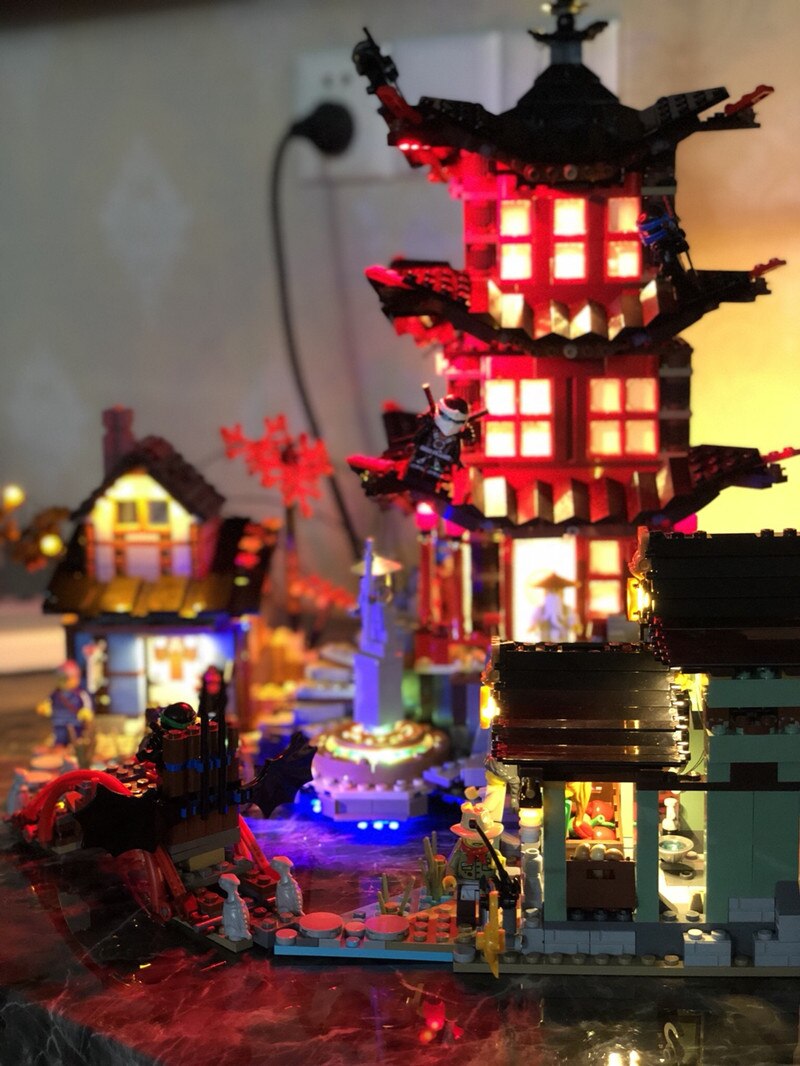 LED Light Kit  for TEMPLE of Airjitzu 70751 and 06022