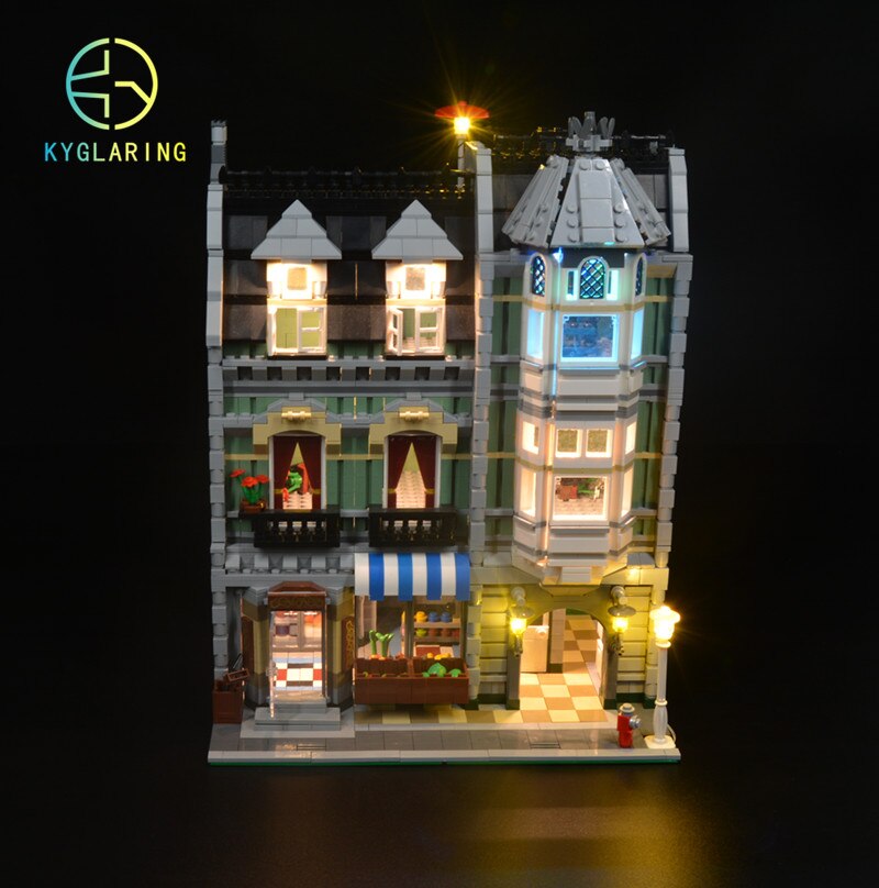 Led Lighting Set For 10185 And 15008 Green Grocer