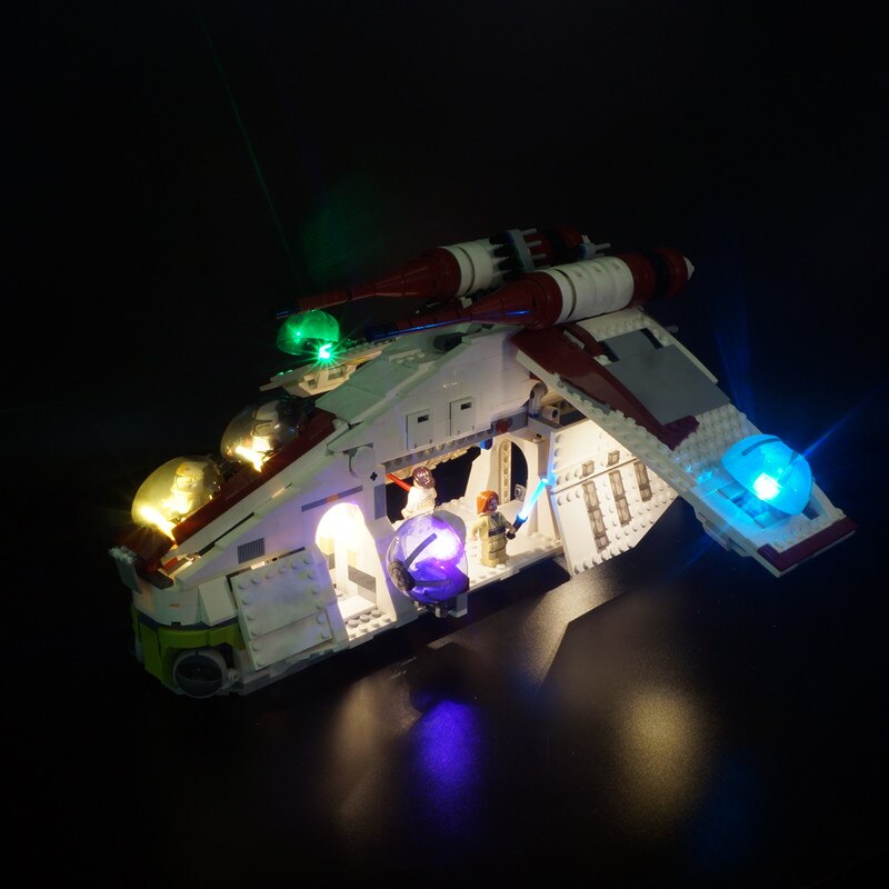 LED Light Kit for The Republic Gunship 75021 and 05041