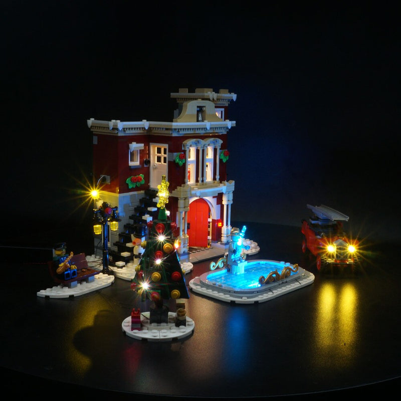 LED Light Kit For Winter Village Fire Station