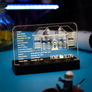 LED Light Acrylic Nameplate for LEGO Ideas Home Alone