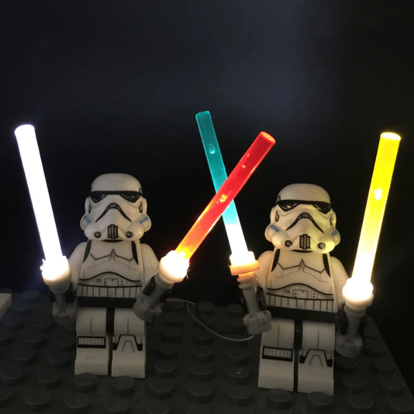 LED Lightsaber for Star Wars Minifigures 1 in 1 USB