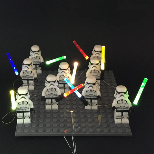 LED Lightsaber for Star Wars Minifigures 1 in 1 USB