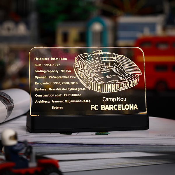 LED Light Acrylic Nameplate for Camp Nou – FC Barcelona #10284