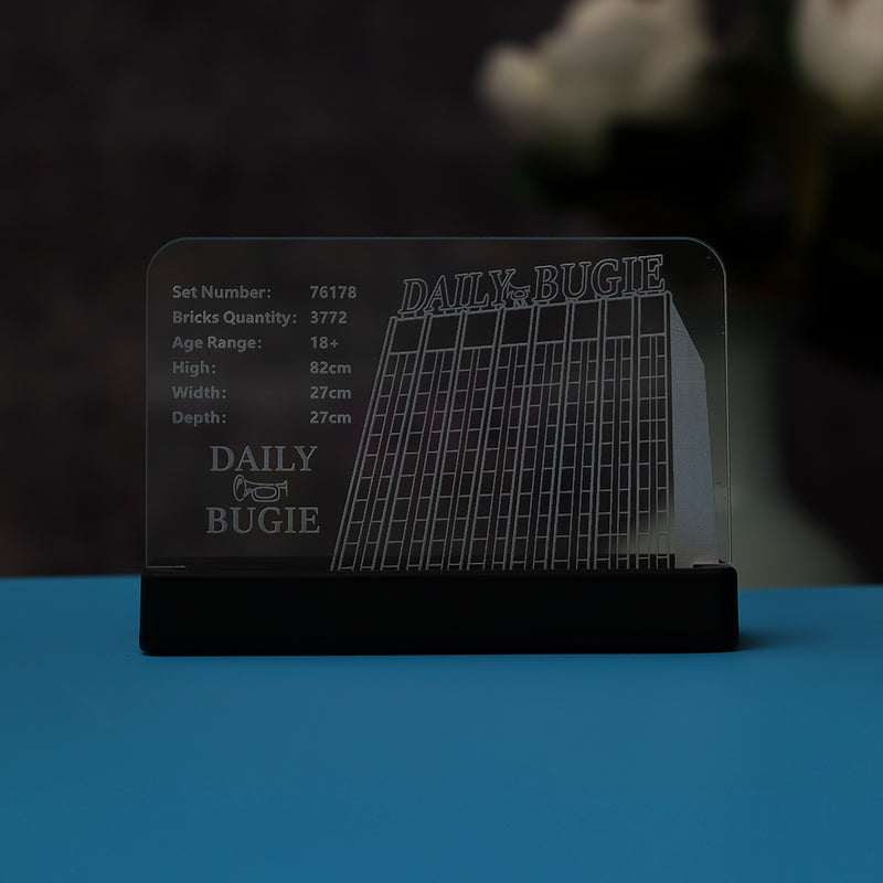 LED Light Acrylic Nameplate for Daily Bugle