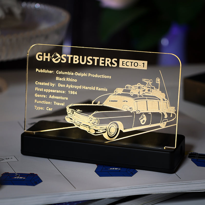 LED Light Acrylic Nameplate for Ghostbusters™ ECTO-1