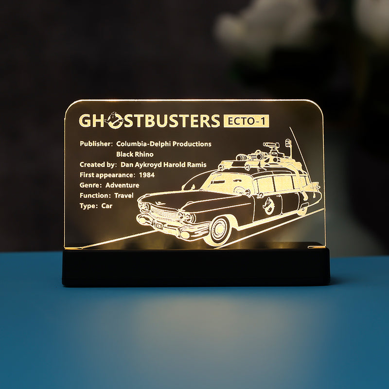 LED Light Acrylic Nameplate for Ghostbusters™ ECTO-1