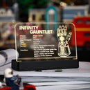 LED Light Acrylic Nameplate for Infinity Gauntlet