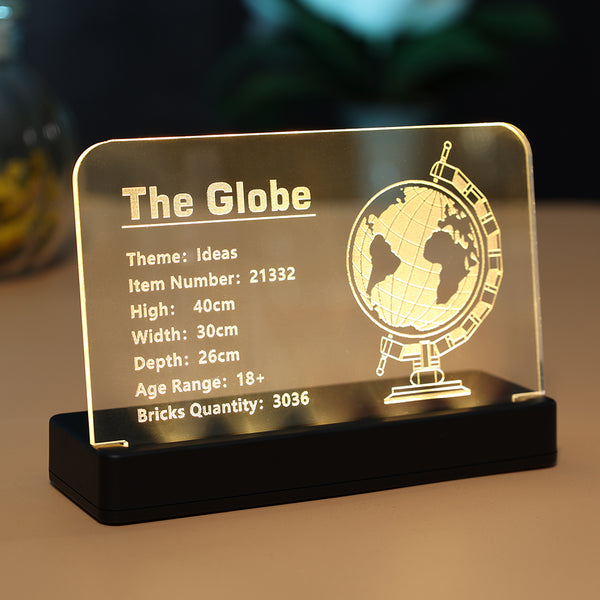 LED Acrylic Nameplate Nameplate for The Globe #21332